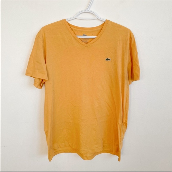Lacoste Other - SOLD Lacoste V Neck Shirt Mustard Yellow
